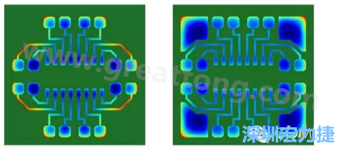通過仿真，可以快速簡單地重新設(shè)計(jì)并計(jì)算不同圖形布局所得到的厚度均勻性-深圳宏力捷