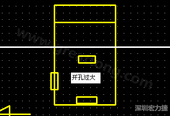 PCB設(shè)計時后焊元件焊盤開孔過大容易使焊錫流進插座造成短路。