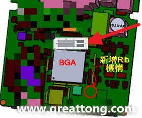 BGA_crack_stress_gaugeBGA錫球開(kāi)裂改善方案