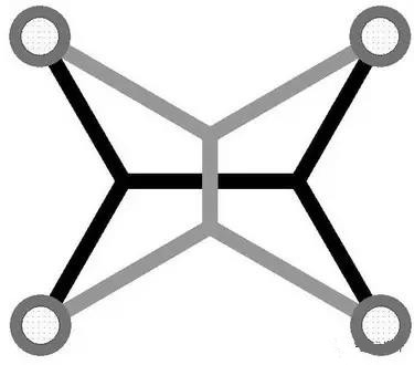 灰色Steiner樹(shù)不是最優(yōu)的，但黑色Steiner樹(shù)是最優(yōu)的。